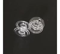 HONEYSEW Class 15 Bobbins for Singer Sewing Machines Transparent Plastic Bobbin Accessories (28PCS/Box)