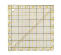 HONEYSEW Half Square Acrylic Triangle Ruler Quilting Ruler with Grid Lines for Sewing and Crafting Projects (Acrylic, 6.5"x6.5")