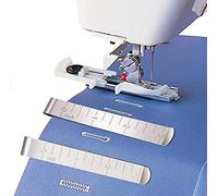 HONEYSEW Sliding Buttonhole Foot for Janome Multifunction Sewing Machine Presser Feet 753801004 with Free 3PCS Stainless Steel Fabric Hemming Clips