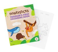 Honeysticks My First Colouring Book (40 Pages) for Toddlers, Kids Ages 2-4