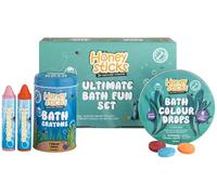 Honeysticks Ultimate Bath Fun Set, Non Toxic Bath Crayons Age 3+ (7 Pack) & Bath Colour Tablets (36 Drops) for Hours of Creative Bathtub Fun, Natural & Food Grade Ingredients, Great Gift Set for Kids