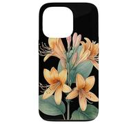 Honeysuckle Flower Scientific Name Retro Illustration Flora Case for iPhone 13 Pro
