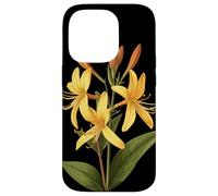 Honeysuckle Flower Scientific Name Retro Illustration Flora Case for iPhone 14 Pro
