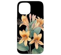 Honeysuckle Flower Scientific Name Retro Illustration Flora Case for iPhone 15