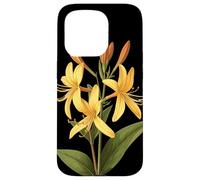 Honeysuckle Flower Scientific Name Retro Illustration Flora Case for iPhone 15 Pro