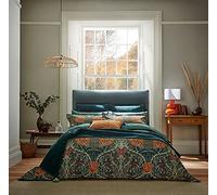HONEYSUCKLE & TULIP DUVET COVER S/B MULBERRY & TEAL