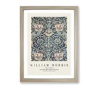 Honeysuckle Vol.2 By William Morris Exhibition Museum Painting Framed Wall Art Print, Ready to Hang Picture for Living Room Bedroom Home Office Décor, Oak A2 (64 x 46 cm)