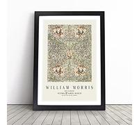 Honeysuckle Vol.3 by William Morris | Framed Wall Art Print | Modern Home Decor Picture | Ready to Hang Artwork for Living Room, Bedroom, Kitchen or Office | Multiple Sizes