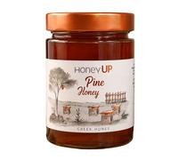 HoneyUp Greek Pine Honey - Raw, from Rhodes - 450g