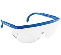 Honeywell 1002676 Santa Cruz Safety Glasses, Blue Frame, Polycarbonate Lens, Hard Coating Lens, Classical Style, Unobstructed Wide Angle Vision Lens, Lightweight (1 Piece)