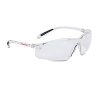 Honeywell 1015361 A700 Glasses with Clear Lens, Anti-Scratch Coating and Polycarbonate Frame, Sport Temples, Moulded Universal Nose Bridge, Lightweight