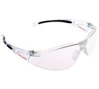 Honeywell 1015369 A800 Sporty Safety Eyewear Frame with Clear Fog-Ban/Anti-Scratch Lens, Translucent, Soft Nosepiece, Suitable for Utilities/Laboratories/Clean Rooms (1 Piece)