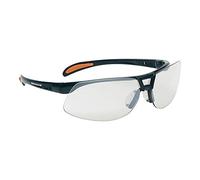 Honeywell 1015689 Protege Floating Lens Eyewear Metallic Black Frame with Silver Indoor/Outdoor Lens