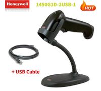 Honeywell 1450G1D-2USB-1 1D Voyager Barcode Scanner With Stand USB Cable