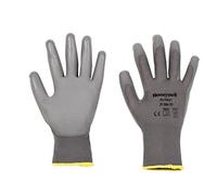 Honeywell 2100250-11 PU FIRST Grey General Purpose Polyamide Knit Gloves, Fine Handling in Dry environment, Lightweight, 26 cm Length, Size 11 (Pack of 10 Pairs)
