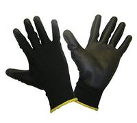 Honeywell 2100251-09/MPP PSS Workeasy Black PU General Purpose Gloves, Fine handling in Dry environement, EN 388 3121 - Size 9 (Retail Pack of 10 pairs)