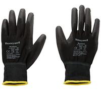Honeywell 2100251-09/SP PSS Workeasy Black PU General Purpose Gloves, Fine handling in Dry environement, EN 388 3121 - Size 9 (1 pair, carded)