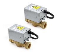 Honeywell 22mm Motorised Zone Valve, Tesla 5-Way Wiring Connector Bundle (2 x Zone Valve (No Wiring Connector))