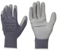Honeywell 2400250-10 Perfect Poly Grey Polyamide Knitted Gloves for Fine Handling, PU Coating, Gauge 15, 25 cm Length, Size 10 (Pack of 10 Pairs)