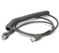 Honeywell 53-53235-N-3 USB Coiled Cable, Type A, Host Power, 2.9m/9.5-ft. Length, Black