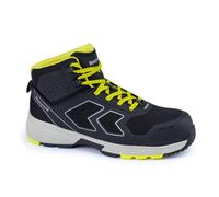 Honeywell Agile Runner S3 SRC ESD Industrial Safety Shoes for Men & Women, Mid-Cut, Lighter Composite Fiberglass Toecap, 3D Mesh Lining, EVA Midsole, Rubber Outsole, Yellow, Size 10.5 UK, 6250124-45