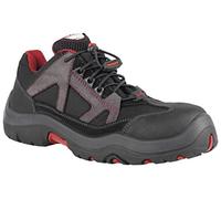 Honeywell Athletic Ascender Safety Footwear S3 CI SRC with Anti-Puncture Midsole, Water Resistant Leather and Textile Upper, PU/TPU Sole, Speed Lacing System, Size 8 UK, 6243850-42/7 Black