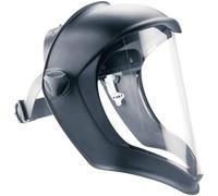 Honeywell Bionic Faceshield with Anti-Scratch/Fogban Coated Polycarbonate Clear Lens, Dielectric Design, Comfortable Fit with Goggles and Respirators, Locking Mechanism, 1011624 (1 Piece)