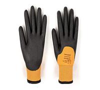 Honeywell Cold Grip Plus 5 Cut Resistant Gloves NFD11HD, Brushed Thermal Inner Liner, High-Viz Orange Outer Shell, Foamed PVC Coating, Size 8M (BAG of 12 Pairs)