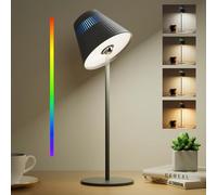Honeywell Cordless Table Lamp, Rechargeable Lamp M1 Sunturalux LED Desk Lamp 5200mAh Battery Operated 4 Color 9 RGB Wireless Touch Control Bedside Lamps Portable Night Light for Bedroom Restaurant Bar