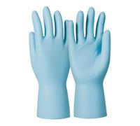 Honeywell Dermatril Disposable Gloves, Blue, Nitrile, Powder Free, Textured Fing