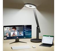 Honeywell H6 Desk Lamp for Home Office, Dimmable Reading Table Light, Black