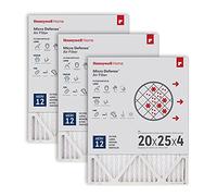 Honeywell Home 4"x20x25 CF200A1016 MERV12 Furnace/AC Air Filter, 3 Pack