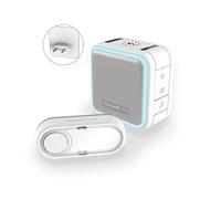 Honeywell Home DC515SP2 Series 5 Compact Plug-In LED Chime with Bell Push - White/Grey
