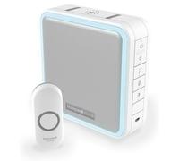 Honeywell Home DC915N Series 9 Portable, Wireless LED Doorbell Chime with Push Button (White)