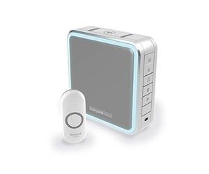 Honeywell Home DC915NG Series 9 Portable, Wireless LED Doorbell Chime with Push Button (Grey)