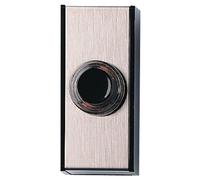 Honeywell Home Honeywell (Friedland) D611 Gem Wired Door Bell Push (Satin Chrome/black)