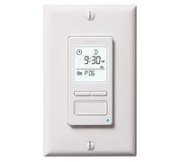 Honeywell Home RPLS740B ECONOswitch 7-Day Solar Programmable Switch, Lights and Motors, Indoor and Outdoor, Energy Saving White