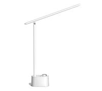Honeywell LED Desk Lamp with USB Charging Ports, Sunturalux™ HWT-H01 Stepless Dimmable Eye Caring Desk Light for Home Office, Foldable Small College Dorm Lamp, Table Lamp for Bedroom Bedside White