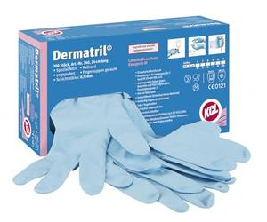 Honeywell K ermatril® 740 Disposable Ambidextrous Gloves, Nitrile, Waterproof, Powderfree, Suitable for Food/Pharma Industries, Blue, Size 11, 074011081C (BOX of 100 pieces)