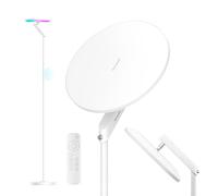 Honeywell LED Floor Lamp with Remote,3000LM RGB Dimmable Rotating Head 67"