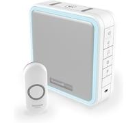 Honeywell LED Push Button Wireless Doorbell DC915N 200m 9 Series White