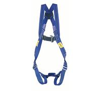 Honeywell Miller Titan 2 Points Harness, Blue With Black Line Polyester Webbing, Adjustable Leg Straps, Lightweight (0.6 kg), Cost Effective, One Size, 1011891