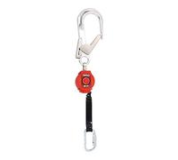 Honeywell Miller Turbolite Fall Arrest Block Webbing 2M, Scaff Aluminium Hook Opening 65 mm & Twistlock, Lightweight, Nylon Housing, Built-In Web Load Indicator, 1018014 (1 Piece)