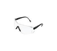 Honeywell 1000016 Op-Tema Safety Eyewear Frame with Clear Anti-Scratch Polycarbonate Lens, Black Frame, Suitable for Construction/Automotive/Laboratory/Transportation (1 Piece)