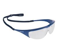 10 Pairs Honeywell Millennia Safety Glasses, Blue Frame, Clear Lens - 1000006