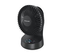Honeywell QuietSet 5 Oscillating Table Fan, Black - Personal and Small Room Fan with Quiet Operation and 5 Levels of Power and Sound