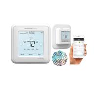 Honeywell TH6220WF2006/U Lyric T6 Pro Wi-Fi Programmable Thermostat with Stages Up to 2 Heat/1 Cool Heat Pump or 2 Heat/2 Cool Conventional with Large Wall Plate & Extended Warranty