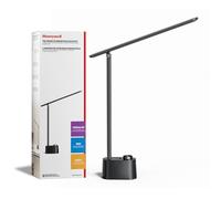 HONEYWELL Upgraded LED Desk Lamp - H01 Pro Sunturalux™ Foldable Desk Light with USB A+C Charging Port, 3 Color Modes Dimmable Table Lamp for Home Office Reading Black