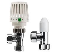 Honeywell Vtl120-15A 15mm Trv Thermostatic Radiator Valve Angled & Lockshield