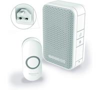 Honeywell Wireless Plug-in Doorbell with 1 Push Button White 150m DC311NBS
